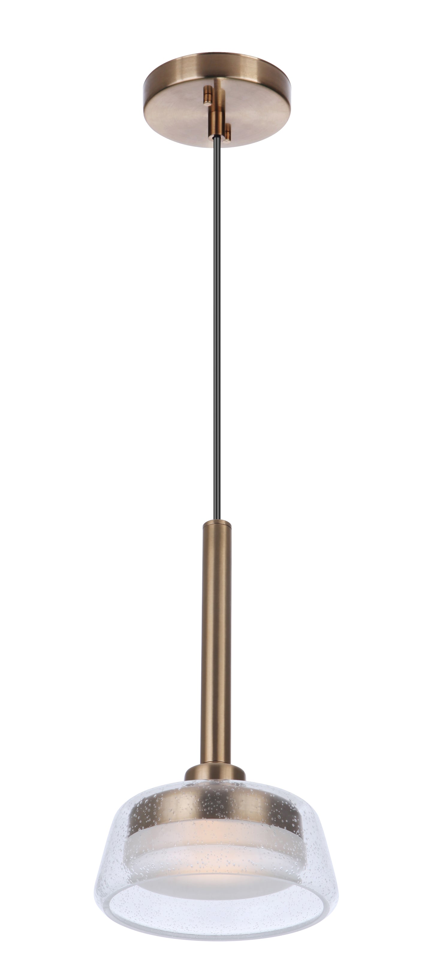 55190-SB-LED - Centric 1 Light 7.38" Wide Pendant - Satin Brass
