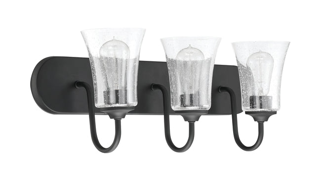 50403-FB - Gwyneth 3 Light 24" Wide Vanity Light - Flat Black