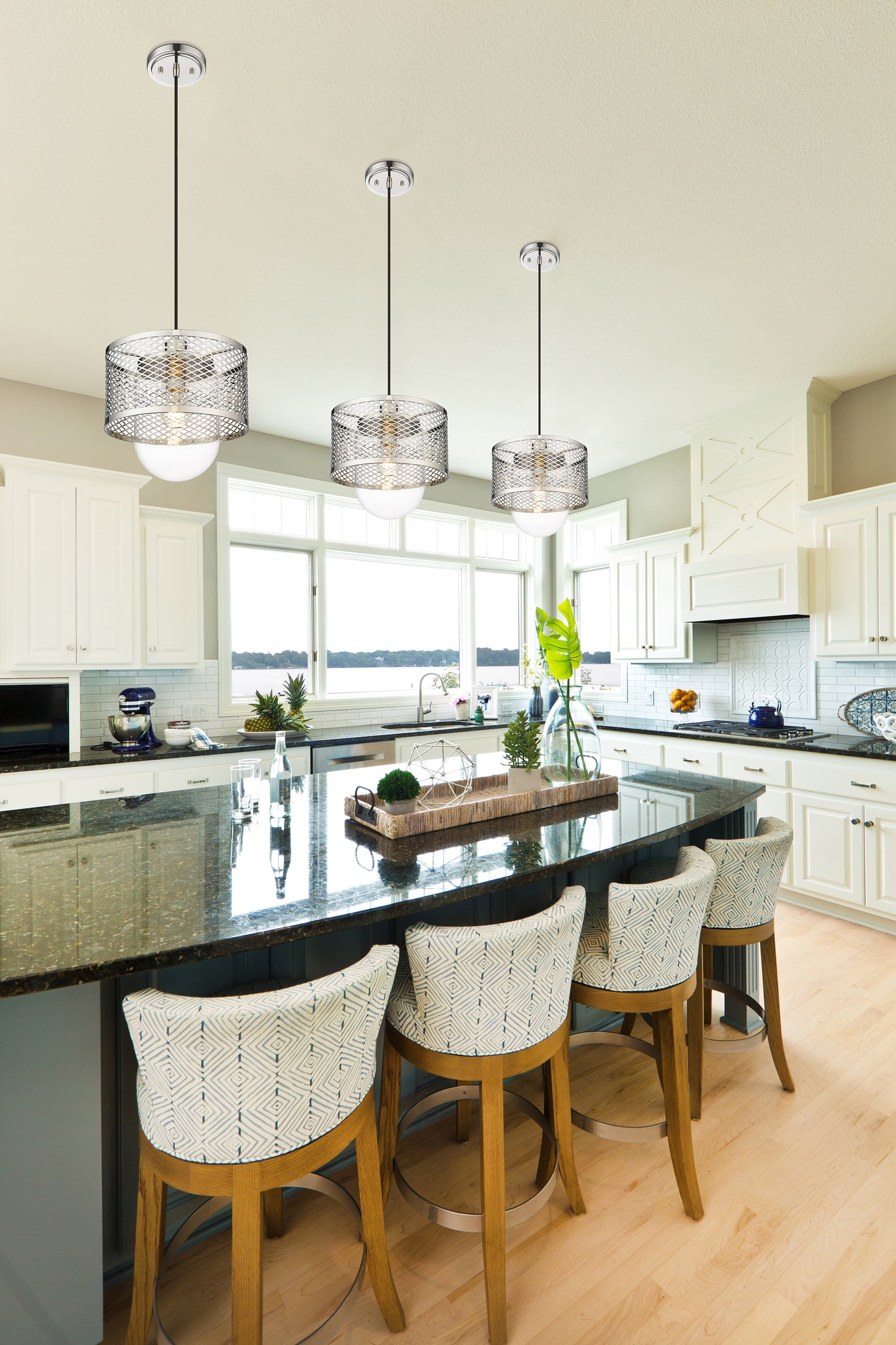 3037P11-PN - Kipton 1 Light 11" Pendant - Polished Nickel