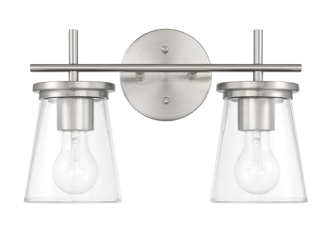 60402-BNK - Connell 2 Light 14.5" Wide Vanity Light - Brushed Nickel