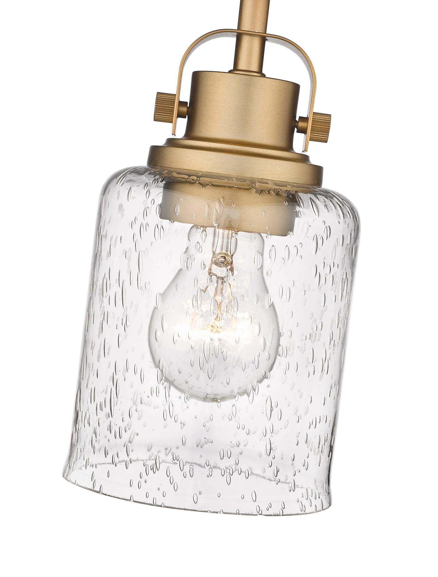 340F1-HG - Kinsley 1 Light Flush 5" Mount - Heirloom Gold