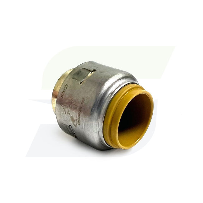 U514LF - 1/2" Lead Free Brass End Cap - Push-to-Connect