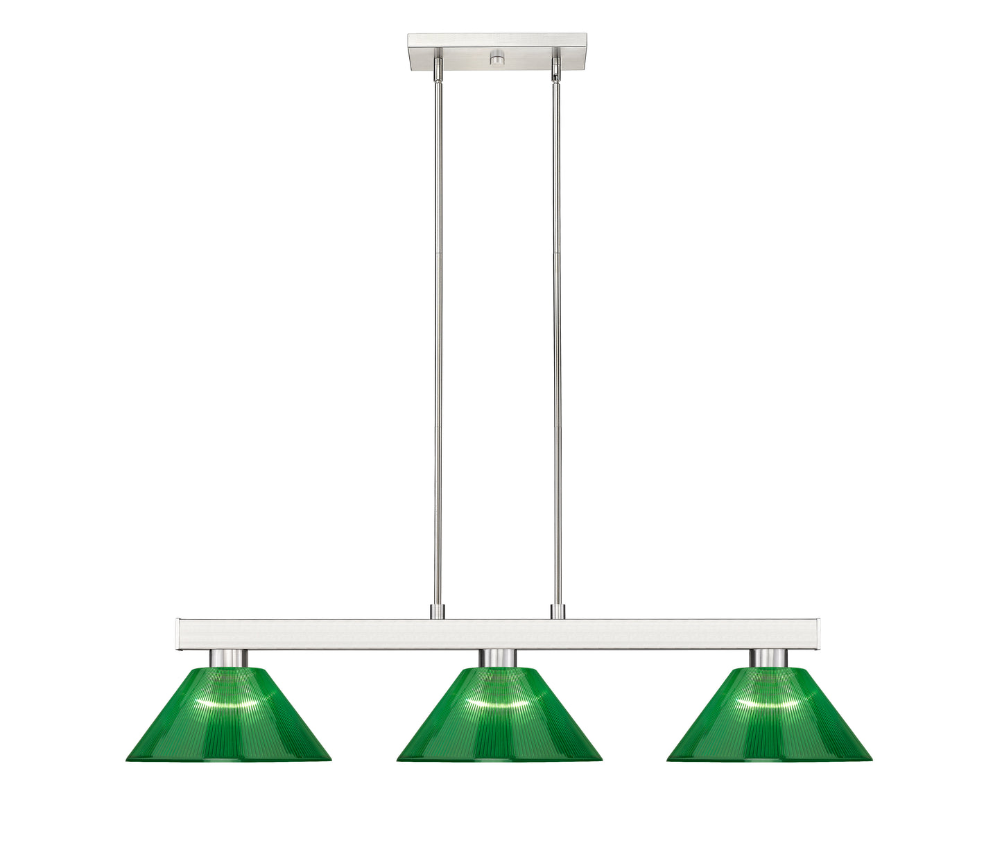 152BN-ARG - Cobalt 3 Light 46" Billiard - Brushed Nickel