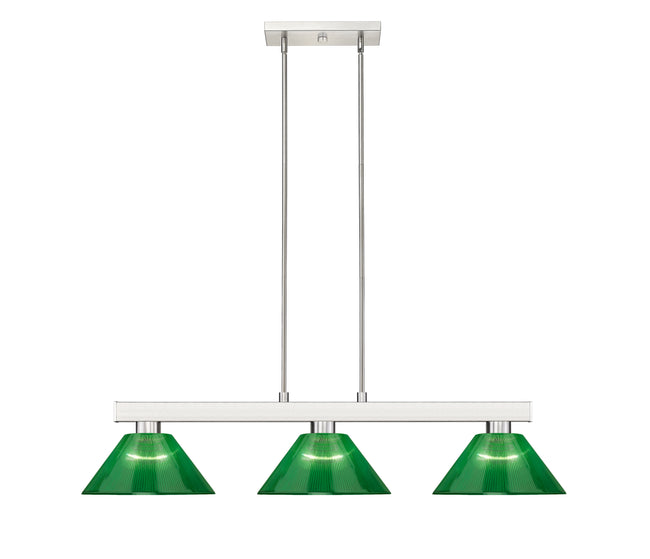 152BN-ARG - Cobalt 3 Light 46" Billiard - Brushed Nickel