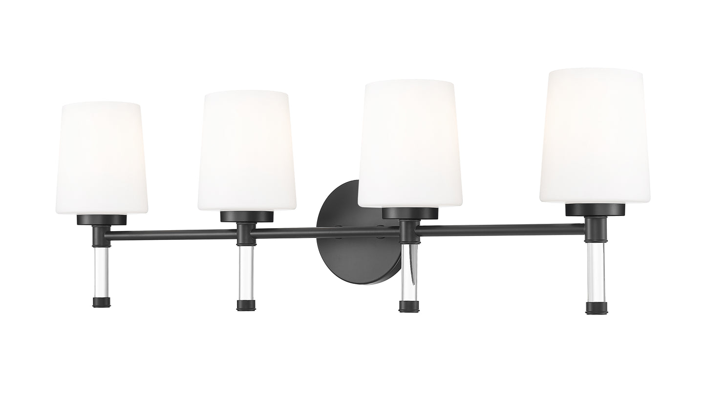 7700-4V-MB - Henri 4 Light 32" Vanity - Matte Black
