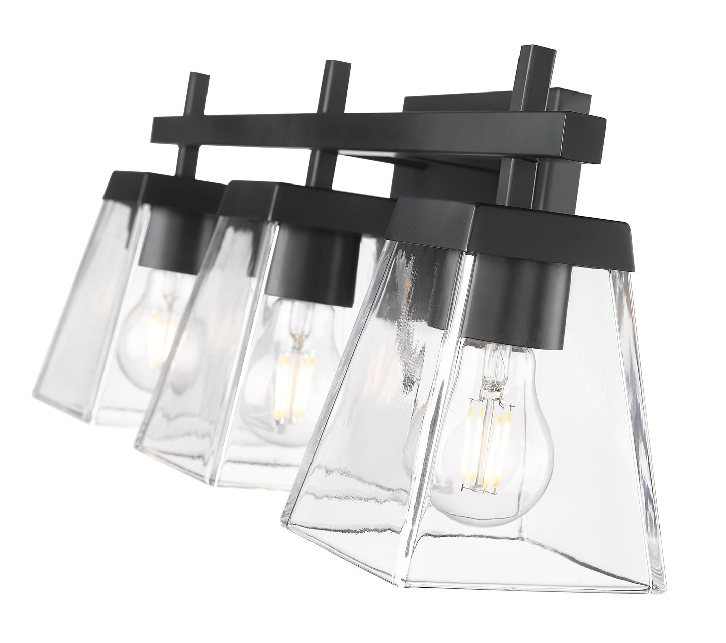 819-3V-MB - Lauren 3 Light 22" Vanity - Matte Black