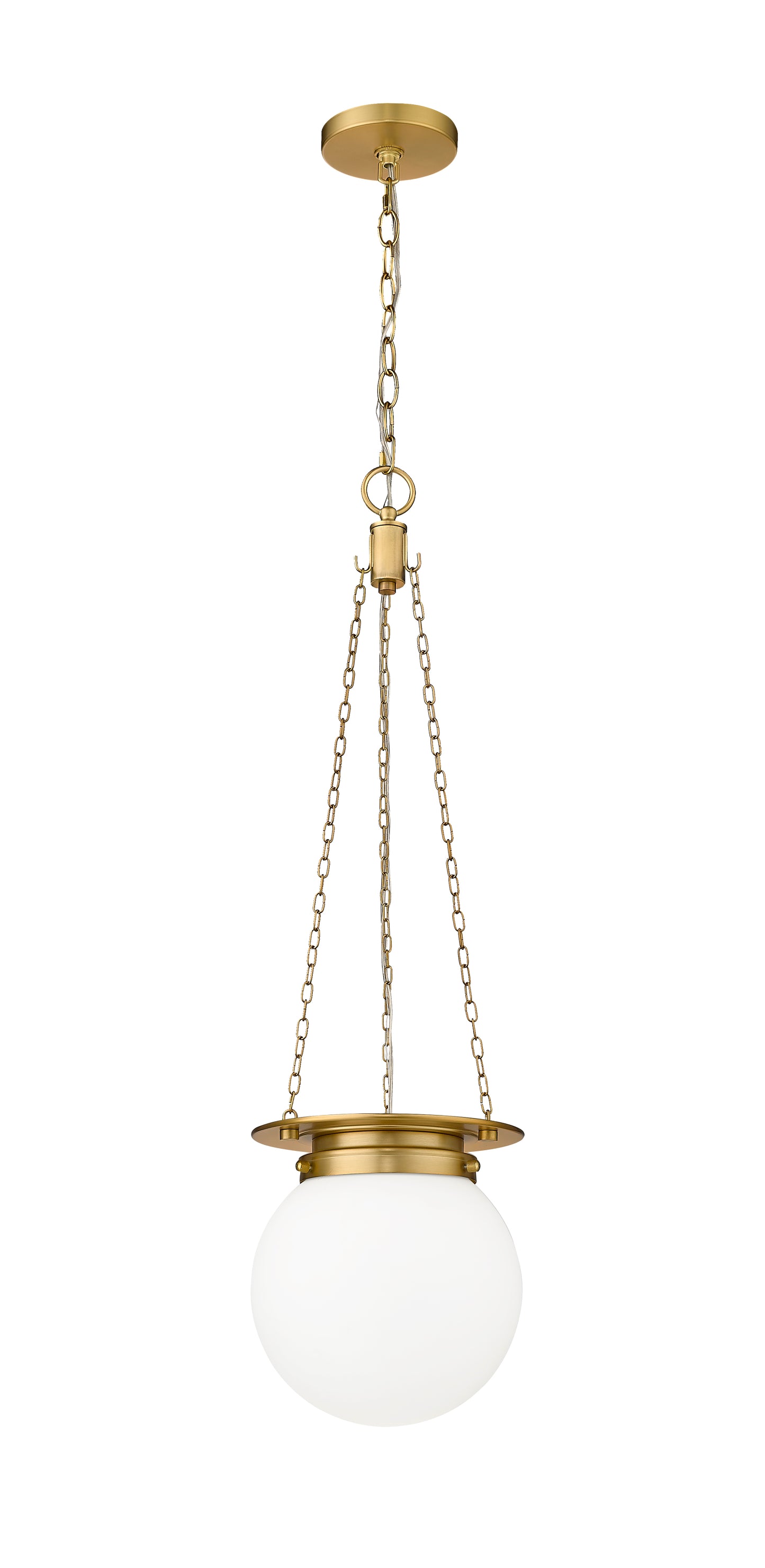 7505P9-HBR - Calhoun 1 Light 9" Pendant - Heritage Brass