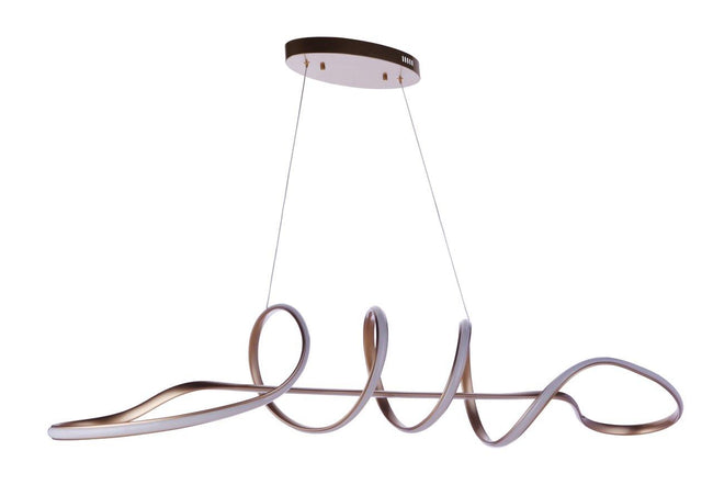 55770-CHB-LED - Pulse 1 Light 11.75" Wide Island Light - Champagne Brass