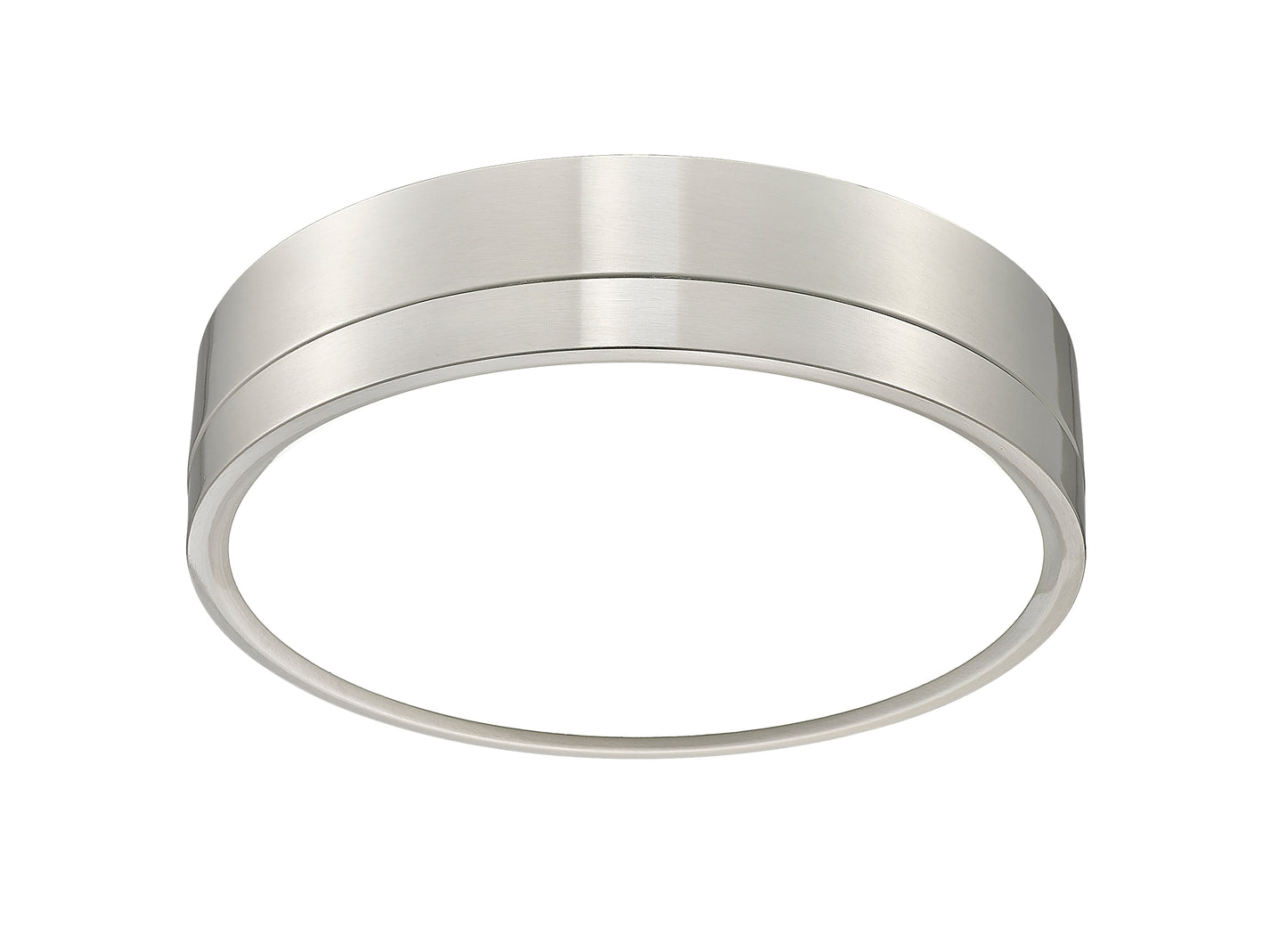 1006F12-BN-LED - Algar 1 Light Flush 12" Mount - Brushed Nickel