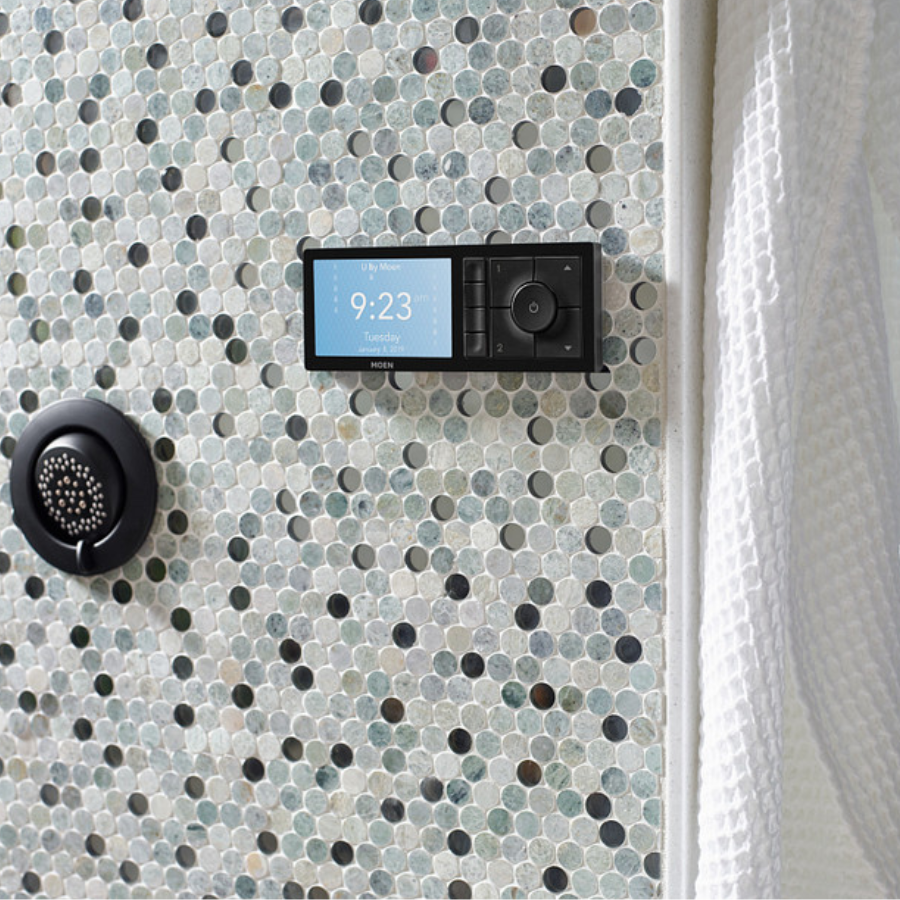 TS3304BL - Moen Smart Shower 4-Outlet Shower Controller - Matte Black