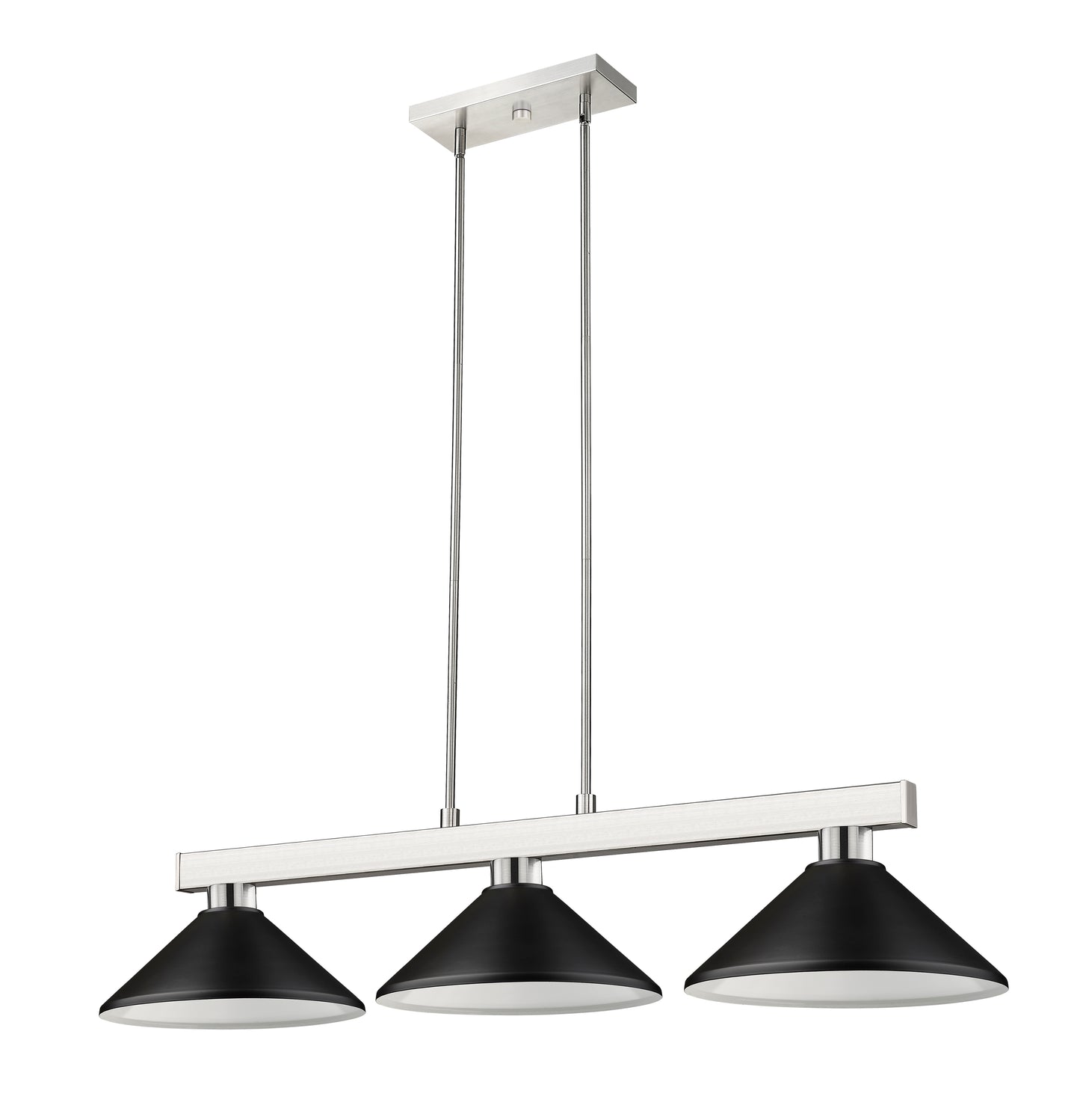 152BN-MMB - Cobalt 3 Light 46" Billiard - Brushed Nickel