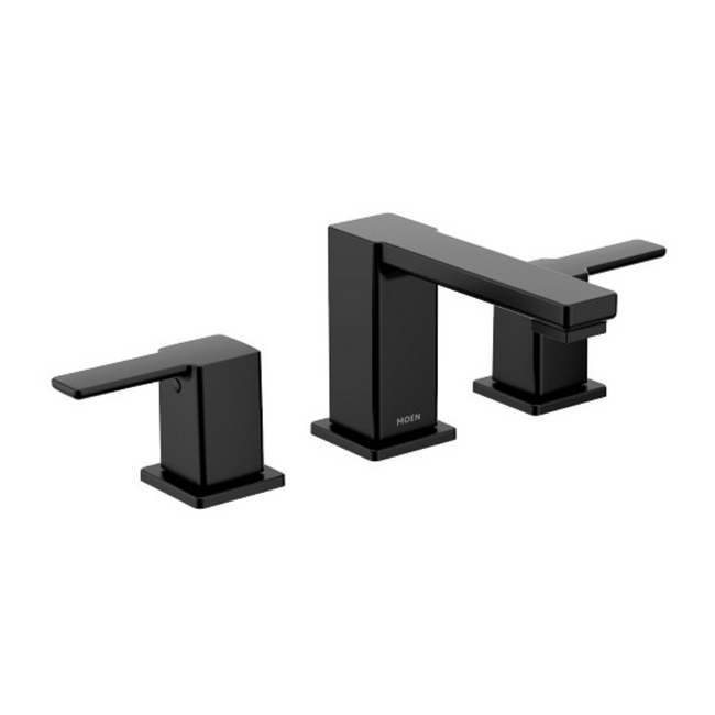 TS6721BL - 90 Degree Two-Handle Low Arc Bathroom Faucet - Matte Black