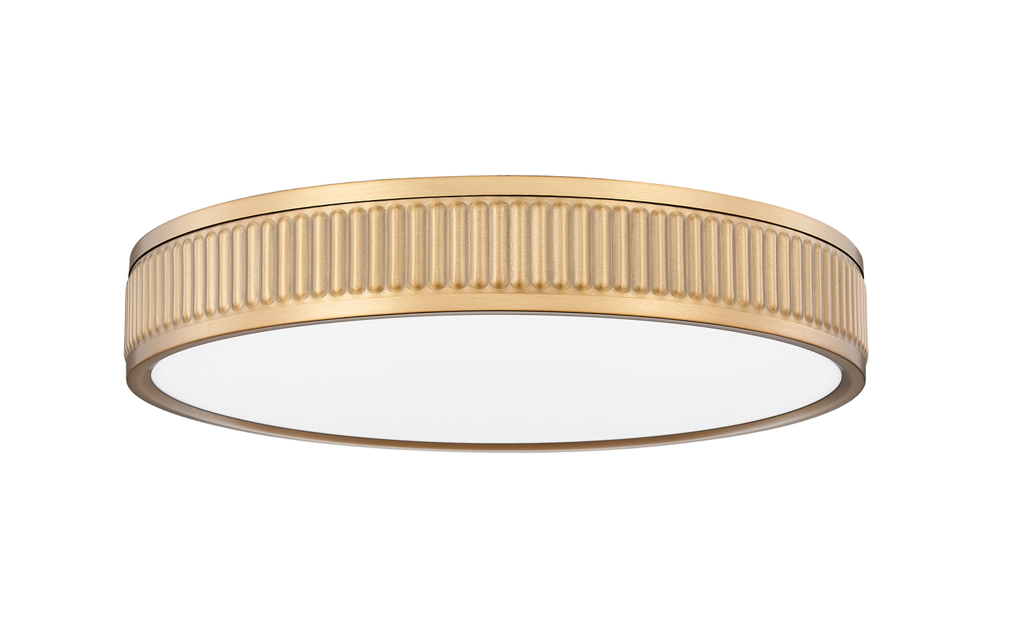 1013F16-MGLD-LED - Stari 1 Light Flush 17" Mount - Modern Gold