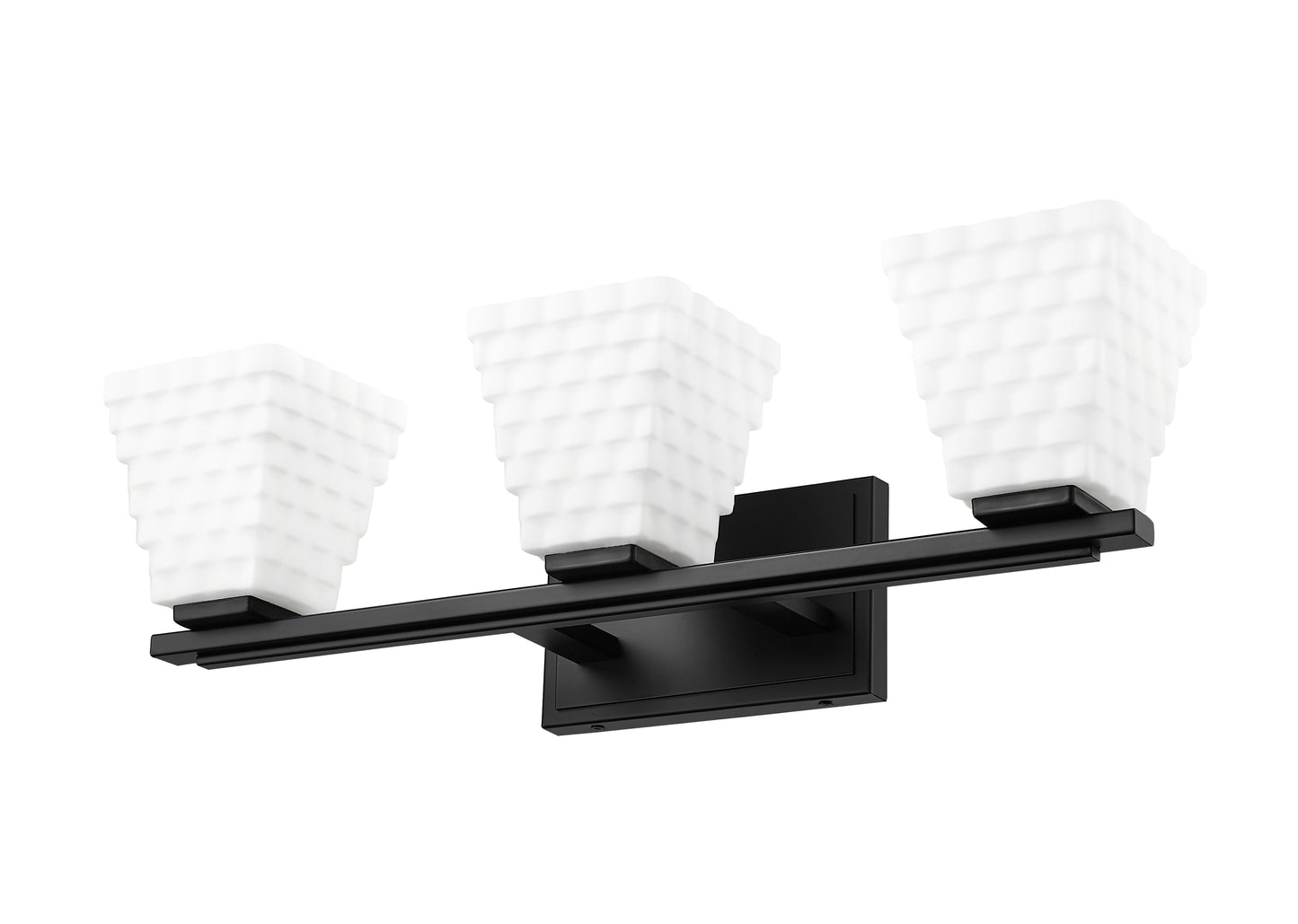 7514-3V-MB - Annalise 3 Light 24" Vanity - Matte Black