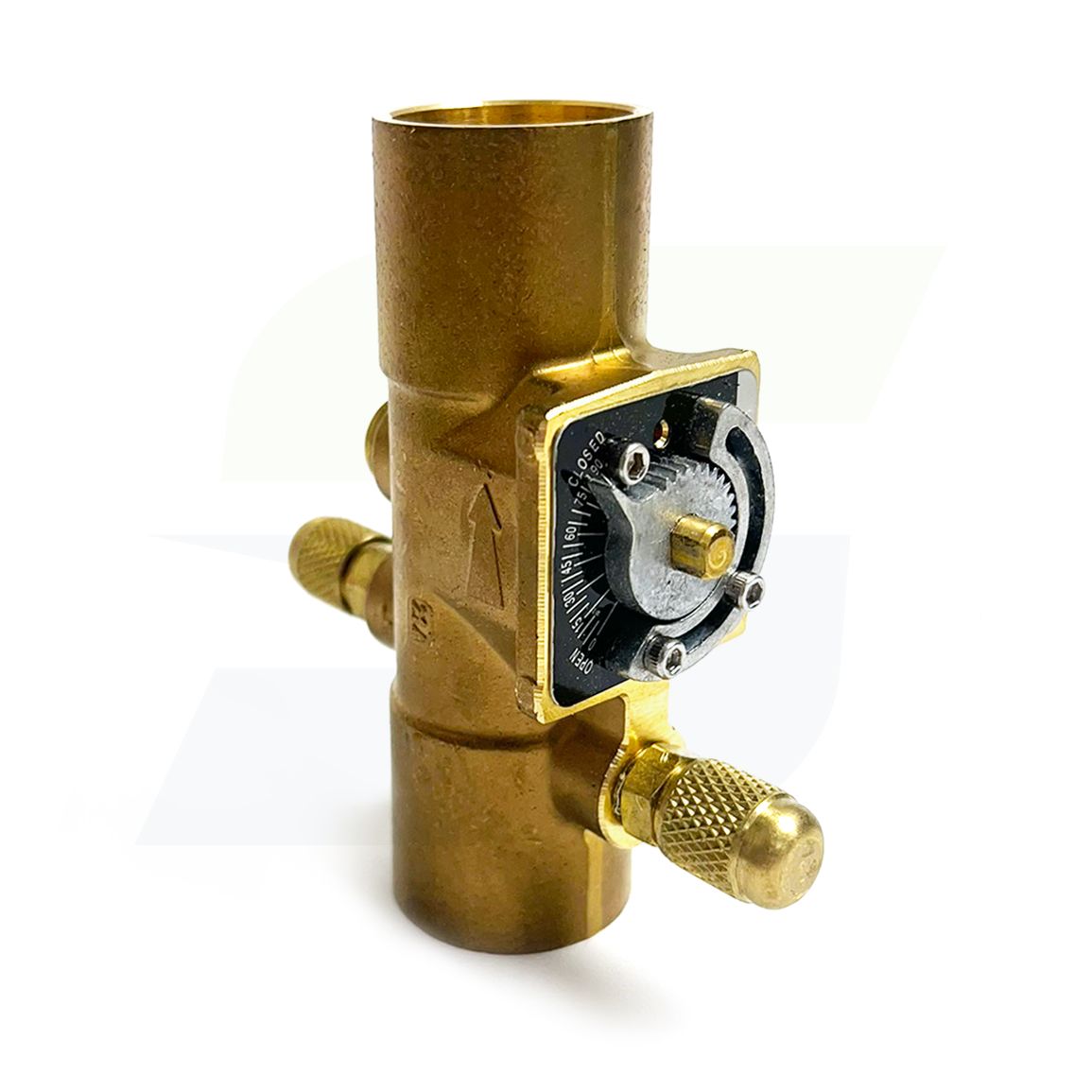 Taco 1-1/2" Accu-Flo Balancing Valve upright control side