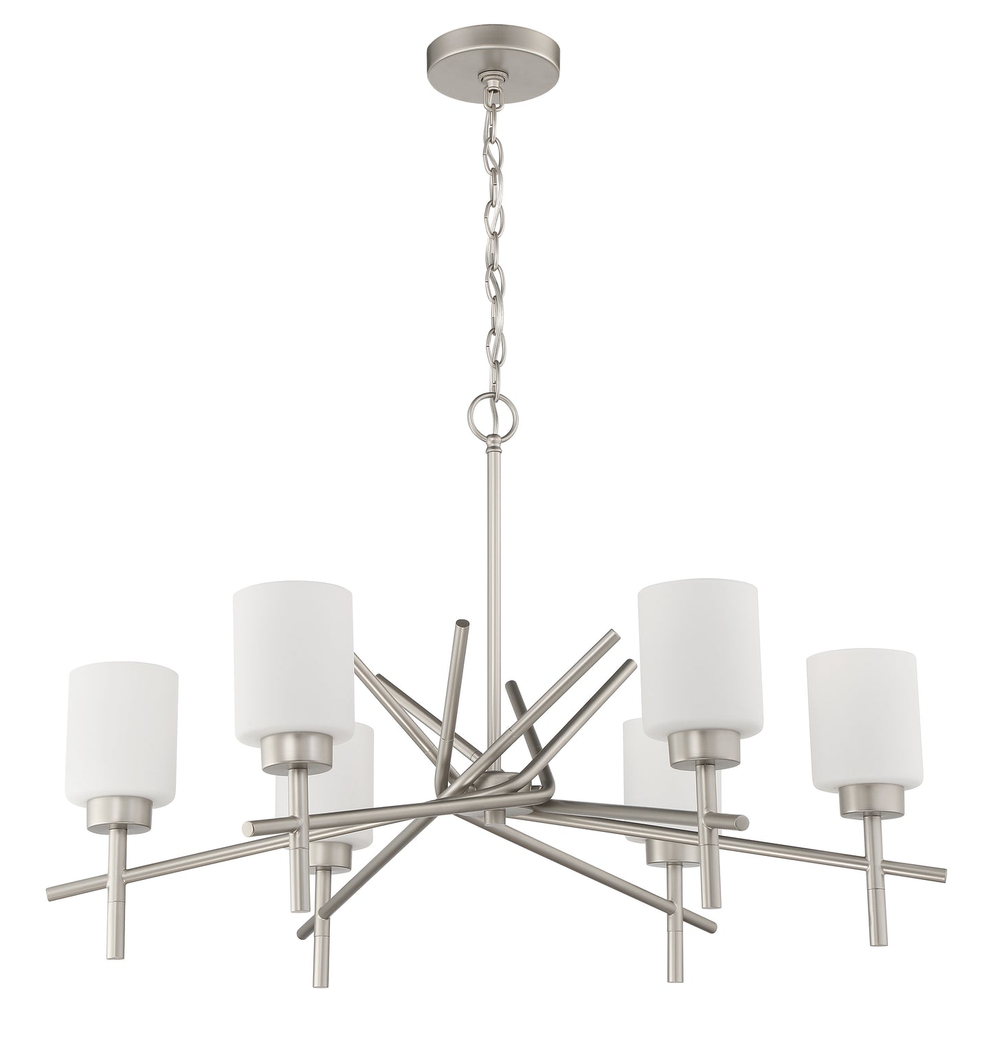 54626-SN - Cadence 6 Light 32" Wide Chandelier - Satin Nickel