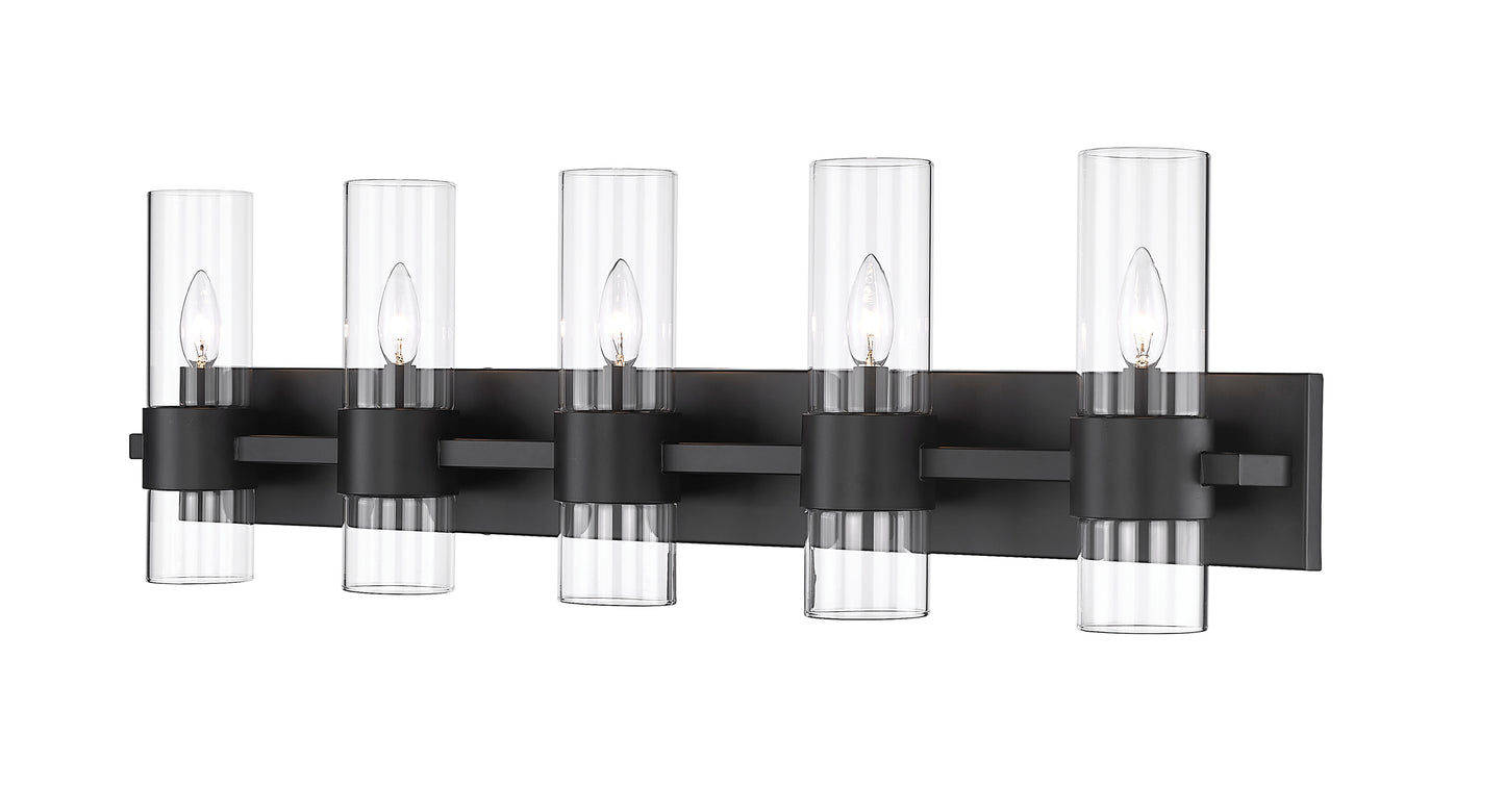 343-5V-MB - Lawson 5 Light 38" Vanity - Matte Black