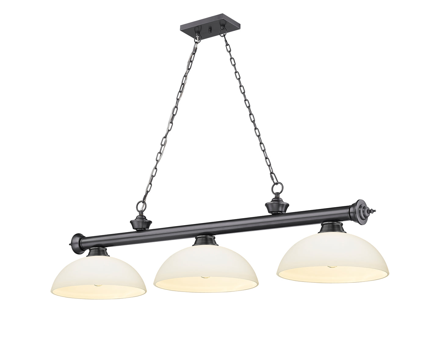 2306-3BP-DMO14 - Cordon 3 Light 57" Billiard - Bronze Plate