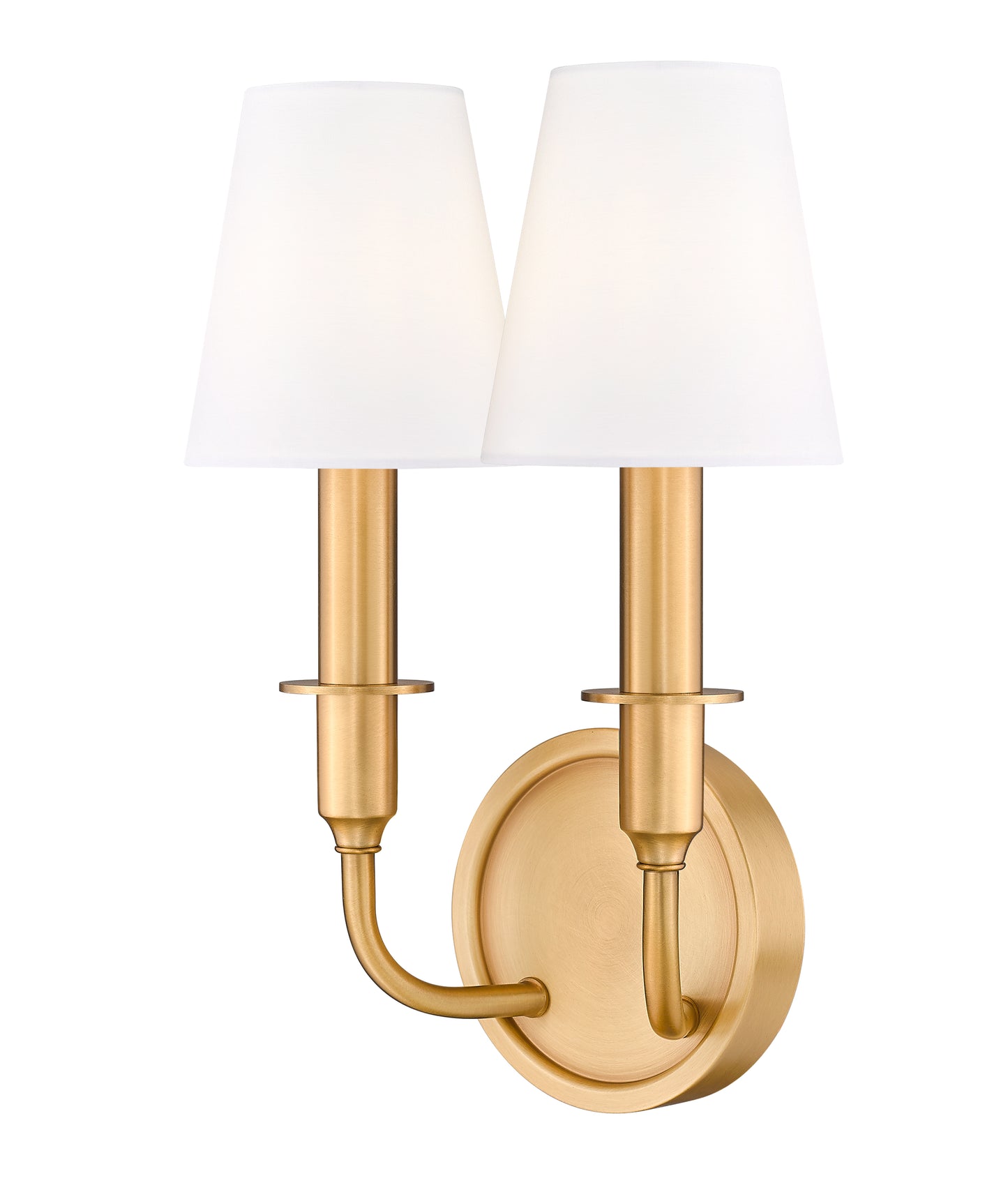3049-2S-RB - Tova 2 Light Wall 13" Sconce - Rubbed Brass