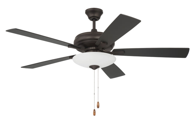 ECF111ESP5-ESPWLN - Eos 3 Light Bowl 52" 5 Blade Ceiling Fan with Light Kit - Espresso