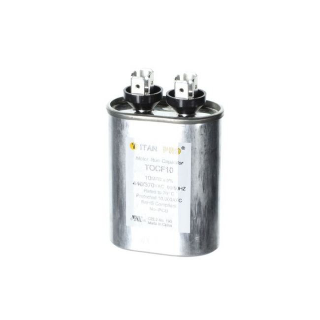 TOCF10 - TITAN PRO CAPACITOR 10 MFD 440/370V OVAL