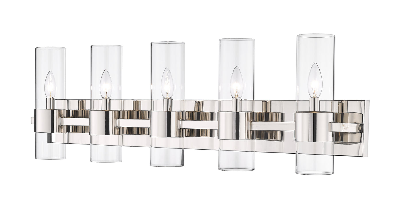 343-5V-PN - Lawson 5 Light 38" Vanity - Polished Nickel