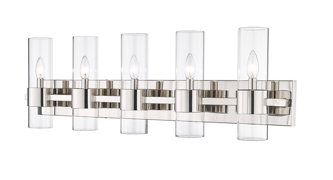 343-5V-PN - Lawson 5 Light 38" Vanity - Polished Nickel