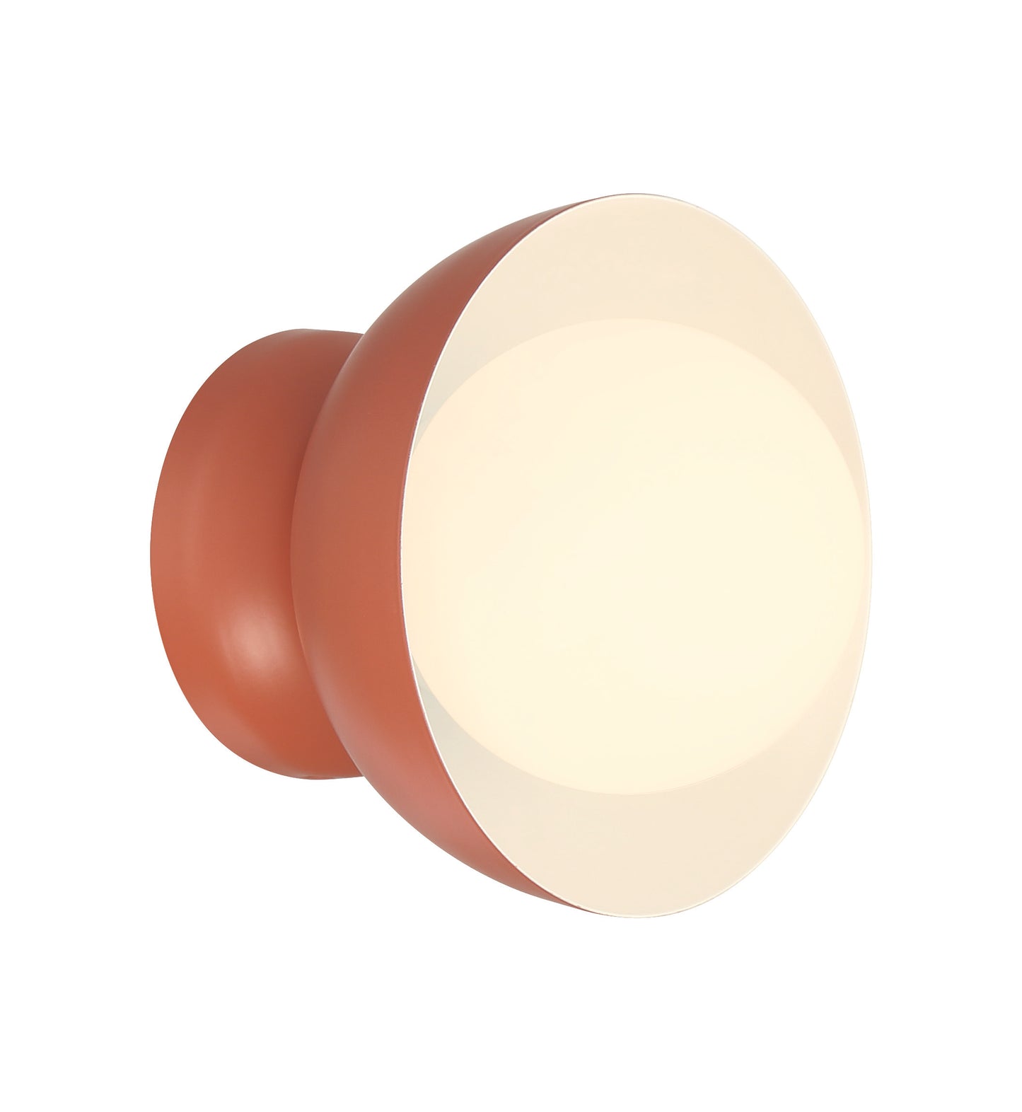 59161-BCY - Ventura Dome 1 Light 7.63" High Wall Sconce - Baked Clay