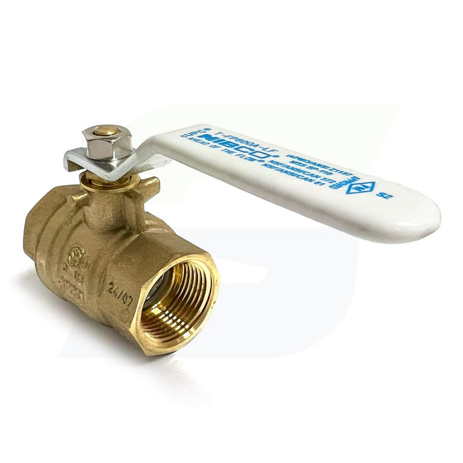 NL998X8 - 3/4" Threaded Lead-Free Ball Valve - T-FP-600A - Brass