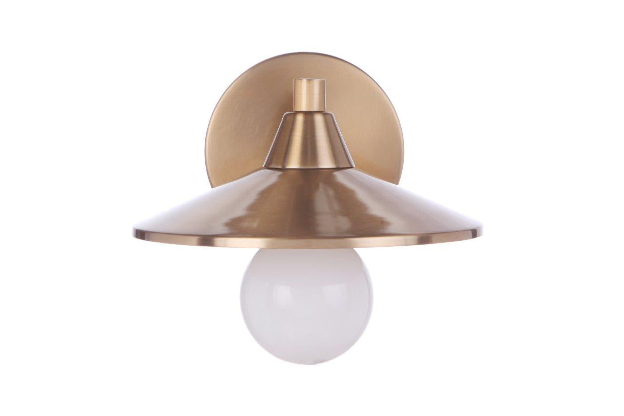 12508SB1 - Isaac 1 Light 5.12" High Wall Sconce - Satin Brass