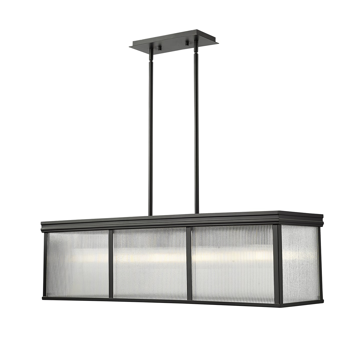 7504-42L-MB - Carnaby 10 Light 12" Pendant - Matte Black