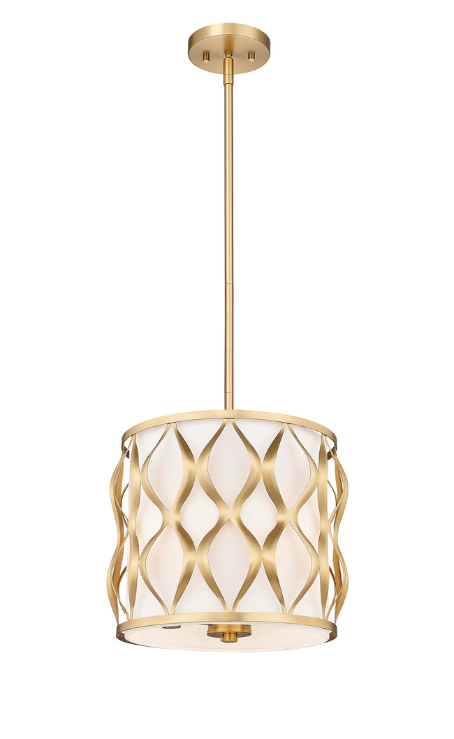 1948P12-MGLD - Harden 3 Light 12" Pendant - Modern Gold