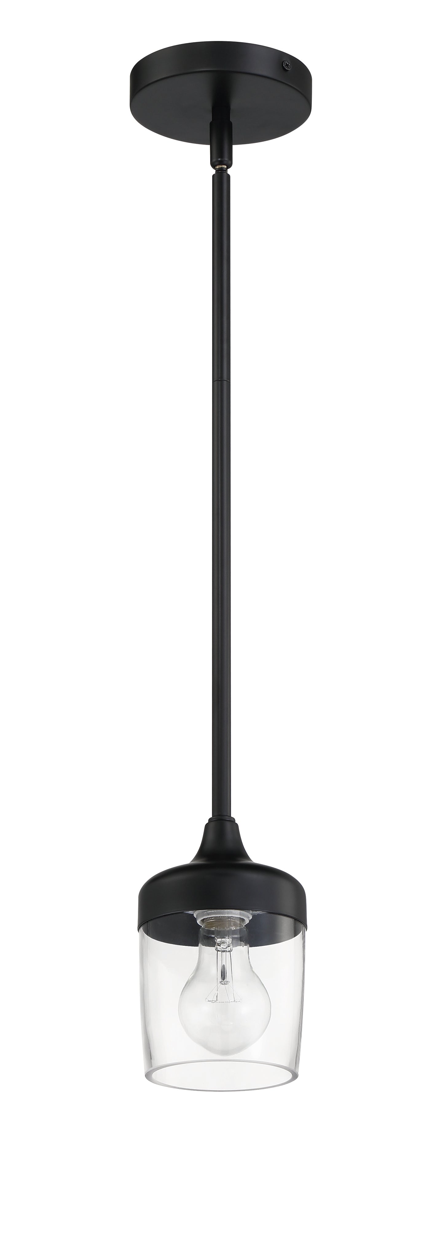 58191-FB - Wrenn 1 Light 5.12" Wide Mini Pendant - Flat Black