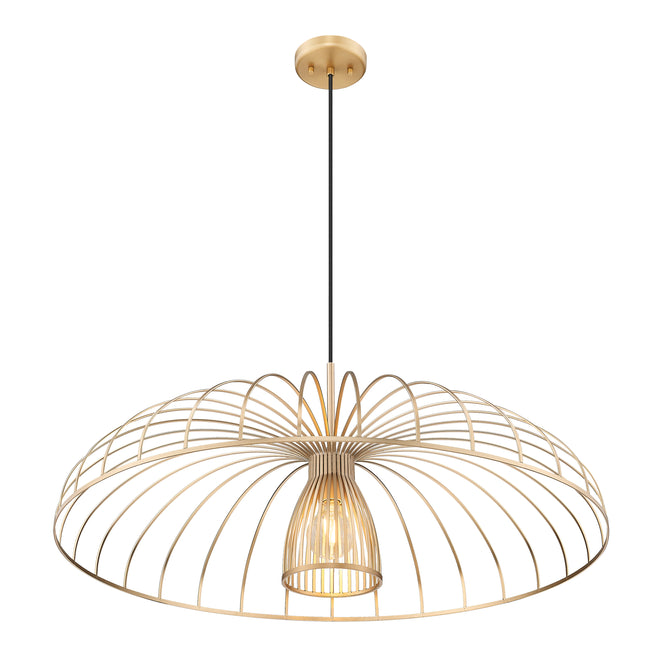 623P35-MGLD - Valencia 1 Light 35" Pendant - Modern Gold