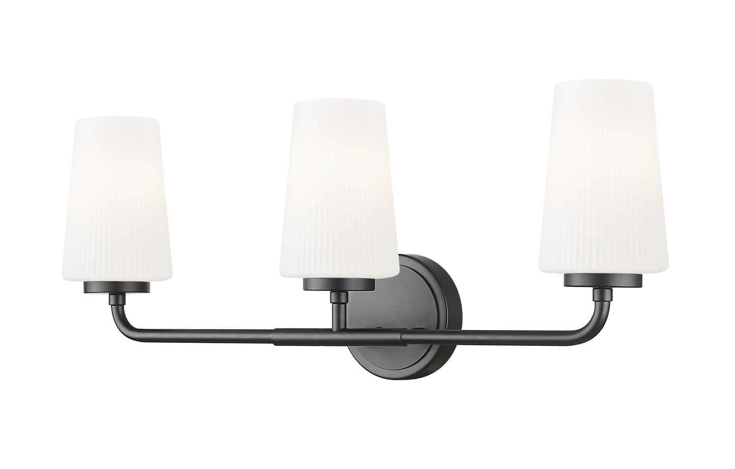 7005-3V-MB - Montford 3 Light 24" Vanity - Matte Black
