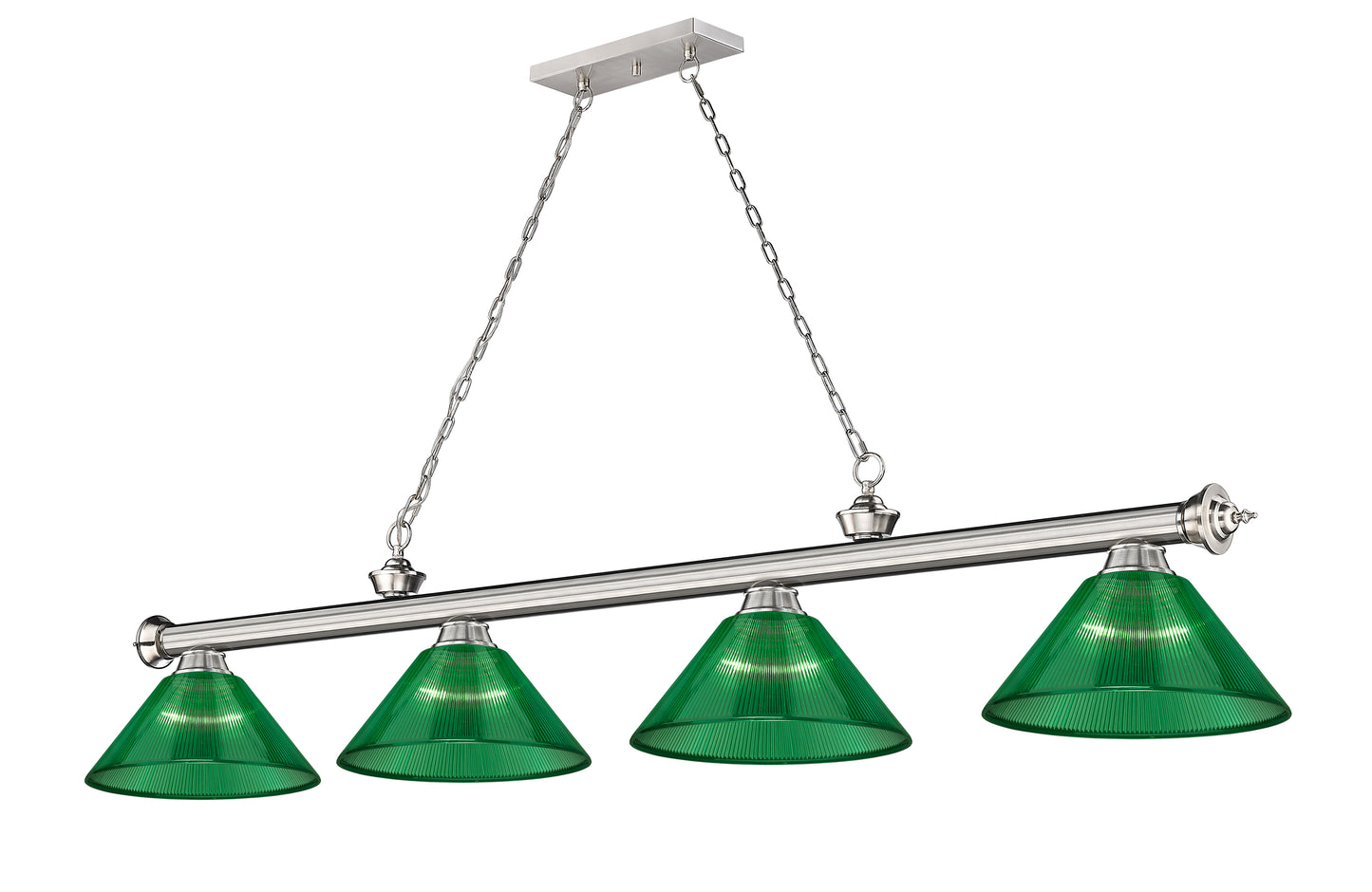 2306-4BN-ARG - Cordon 4 Light 81" Billiard - Brushed Nickel