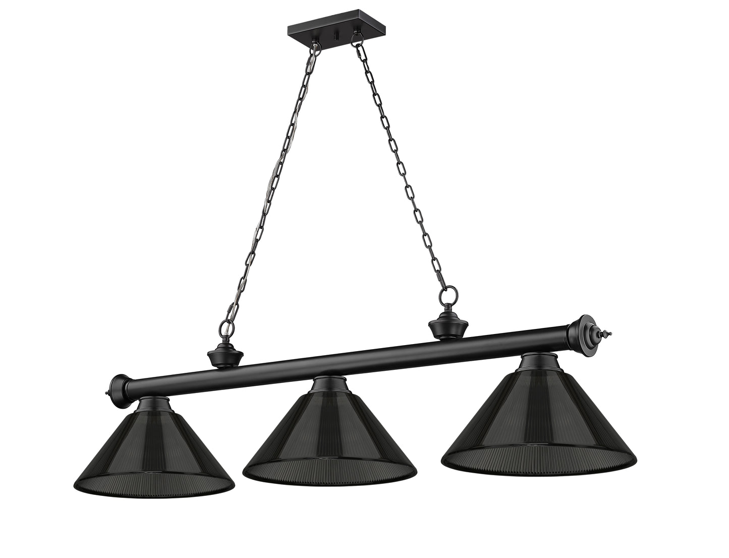 2306-3MB-ARS - Cordon 3 Light 57" Billiard - Matte Black