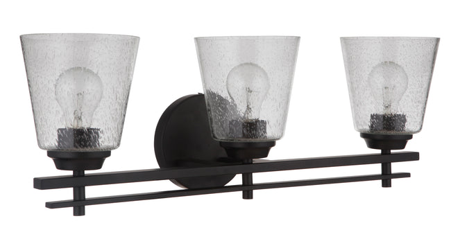 19624FB3 - Drake 3 Light 24" Wide Vanity Light - Flat Black