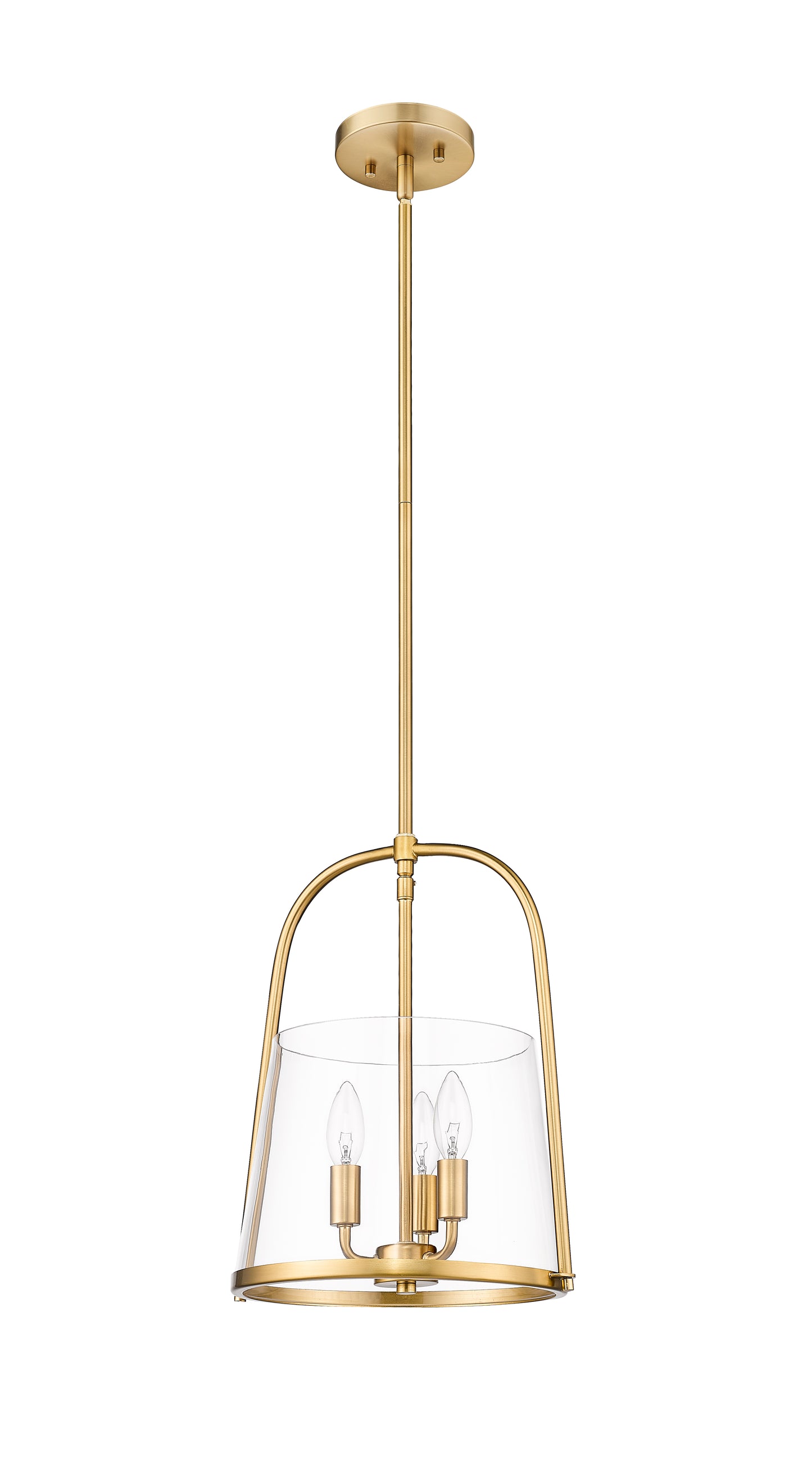 3041P12-MGLD - Archis 3 Light 12" Pendant - Modern Gold