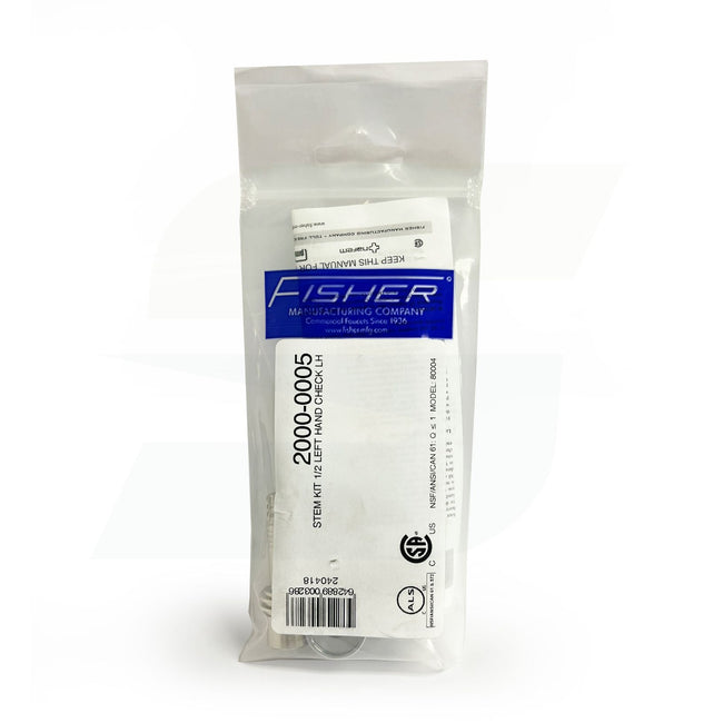 2000-0004 - Stem 1/2" Right Hand Check Kit with Lever Handle Replacement Stem for both Brass And SS Control Valves