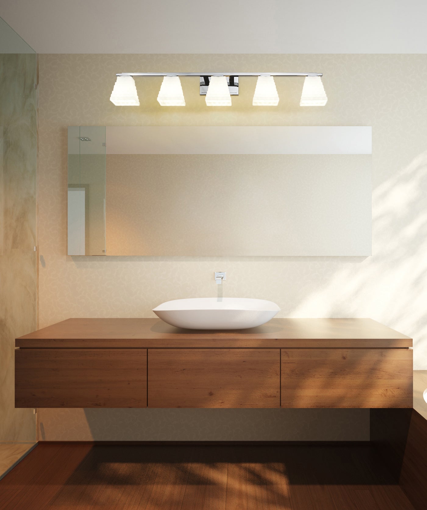 7514-5V-CH - Annalise 5 Light 42" Vanity - Chrome