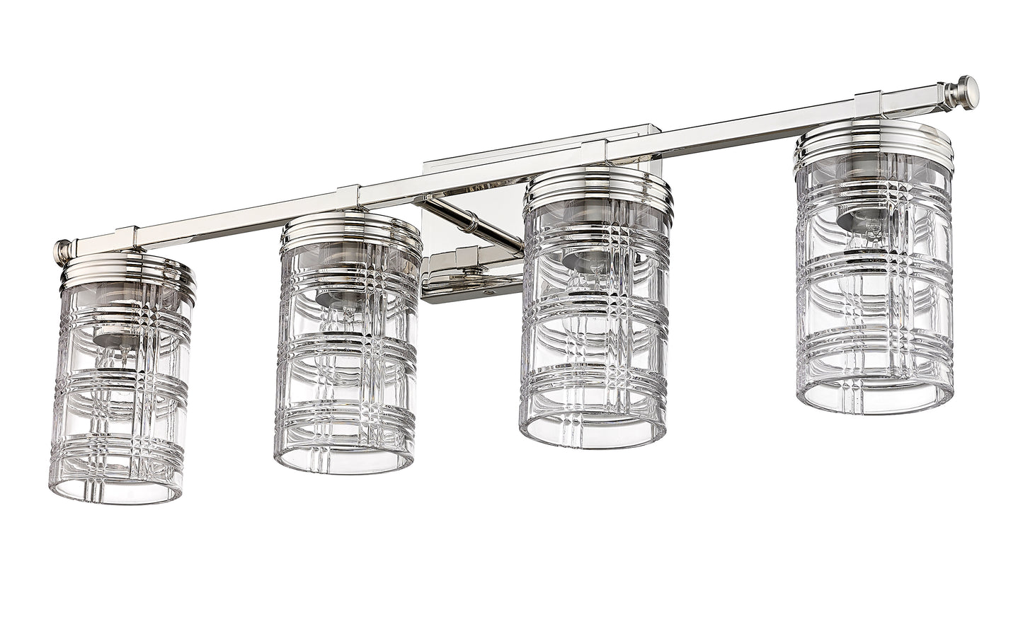 344-4V-PN - Archer 4 Light 33" Vanity - Polished Nickel