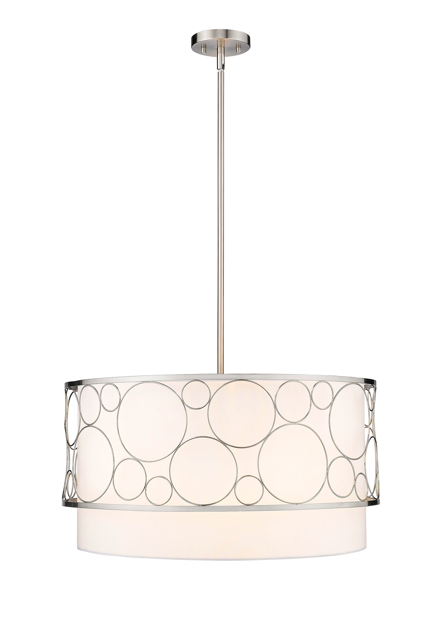 197-24BN - Kendall 4 Light 24" Chandelier - Brushed Nickel