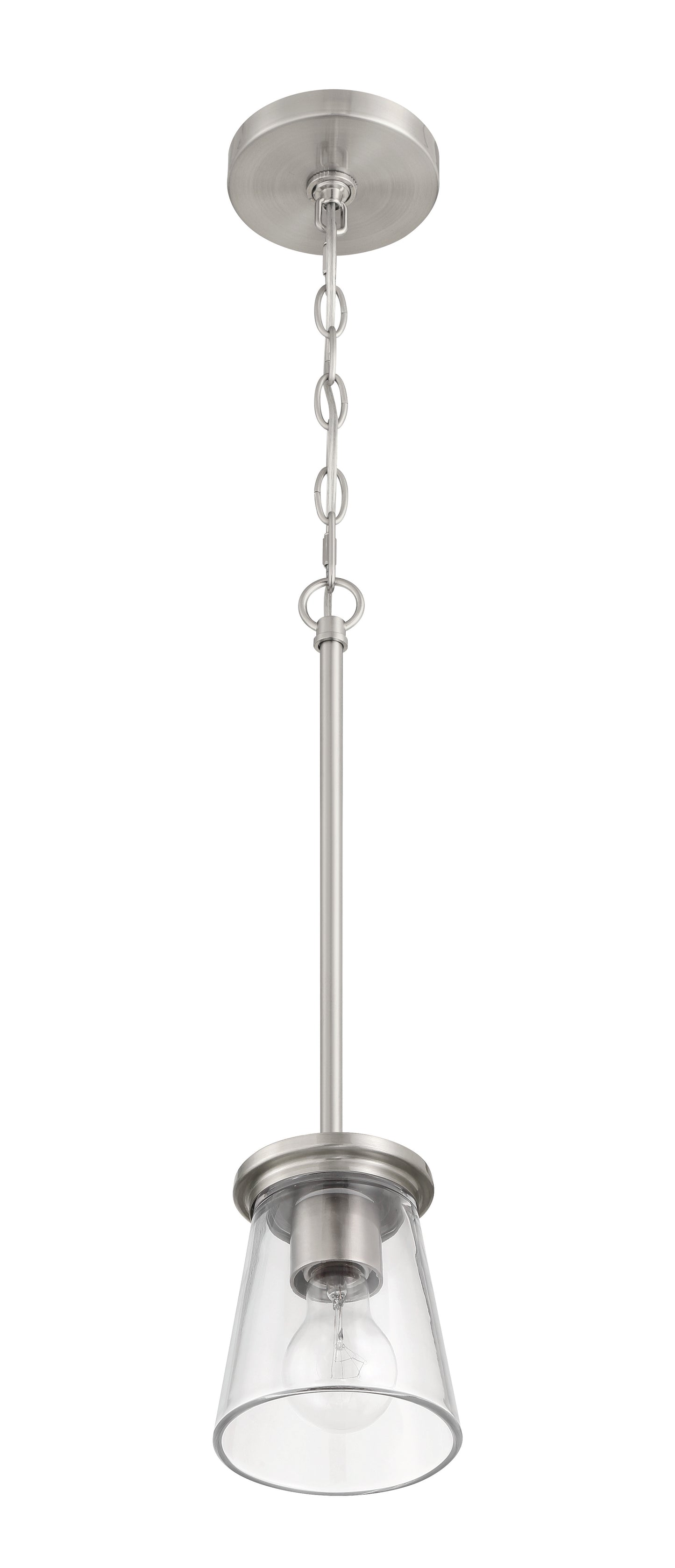60491-BNK - Connell 1 Light 5" Wide Mini Pendant - Brushed Nickel
