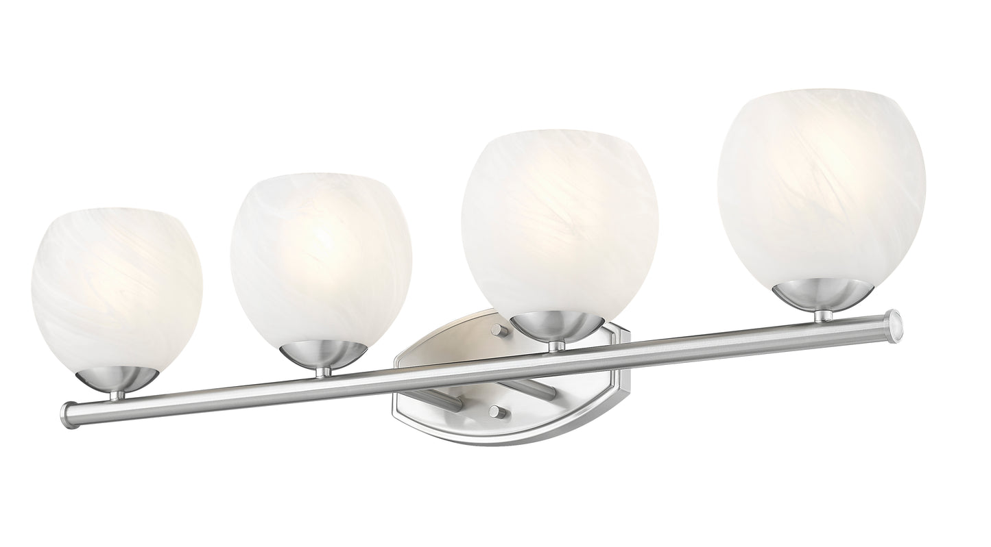 1963-4V-BN - Colette 4 Light 32" Vanity - Brushed Nickel