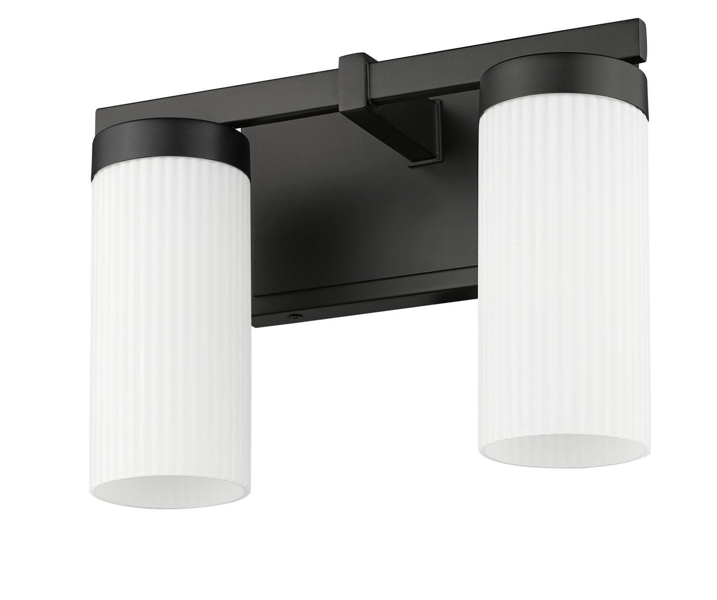 3044-2V-MB - Danica 2 Light 12" Vanity - Matte Black