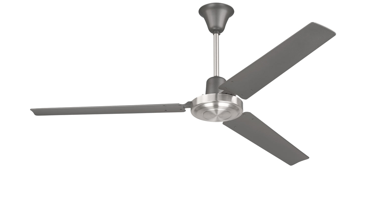 UT56TBNK3MR - Utility 56" 3 Blade Ceiling Fan - Titanium / Brushed Polished Nickel