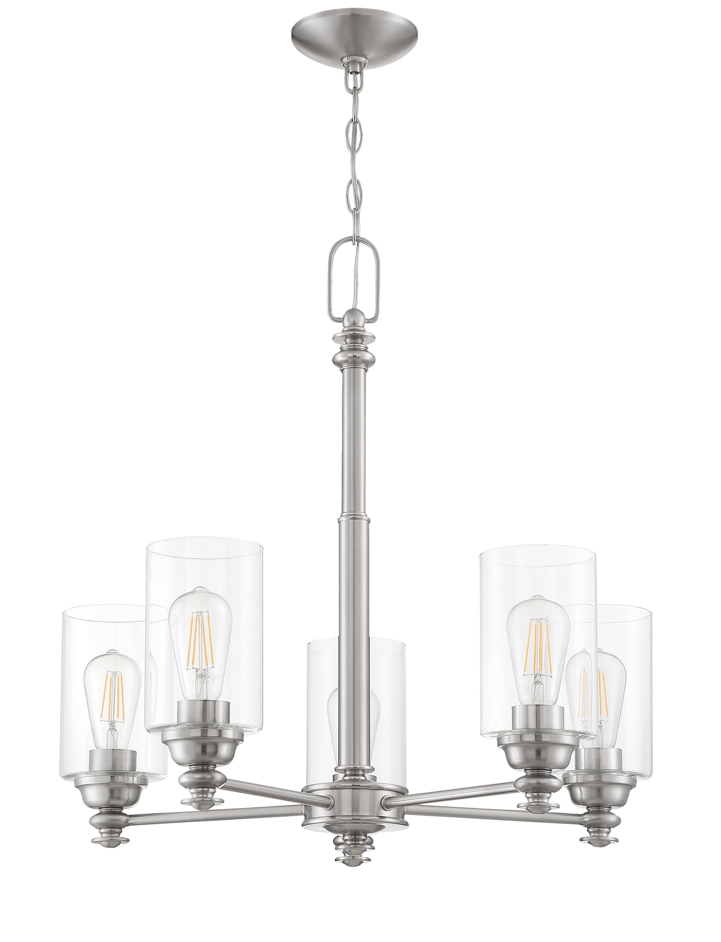 49825-BNK-C - Dardyn 5 Light 25" Wide Chandelier - Brushed Nickel