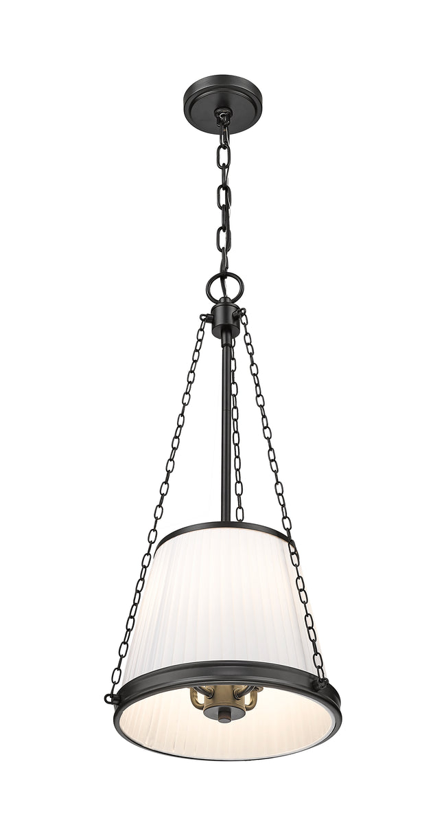 1954P12-MB - Madeline 4 Light 12" Pendant - Matte Black