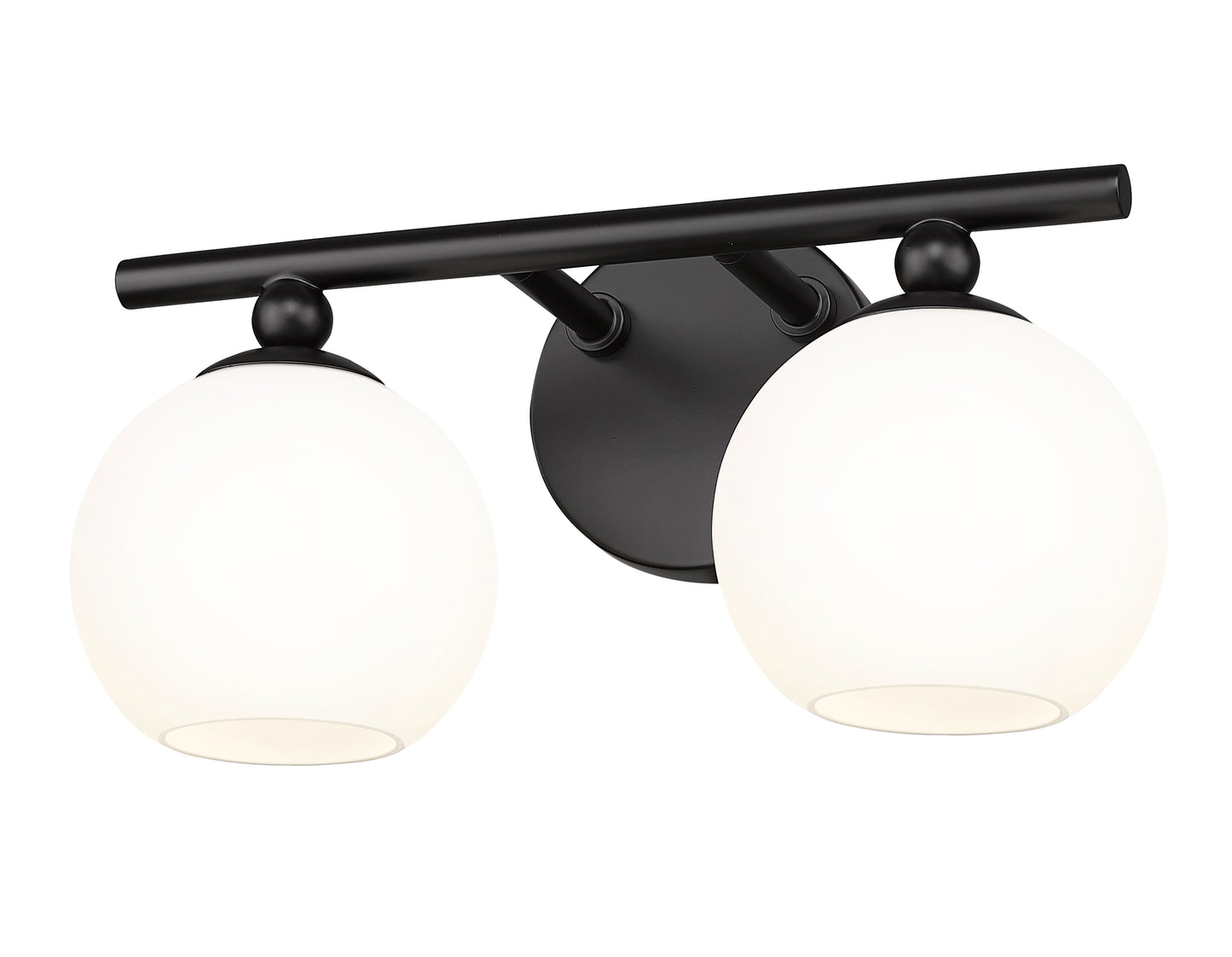 1100-2V-MB - Neoma 2 Light 14" Vanity - Matte Black